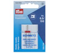 Prym Universal Doppelnadel 6,0/100/System 130/705H ZWI/1 Nadel