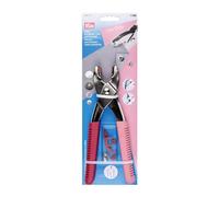 Prym 390914 Vario Zange Beere - Für Druckknöpfe, Ösen, Nieten & Jeansknöpfe - Inkl. Lochwerkzeug - Ergonomischer Griff - Vielseitiges Nähzubehör
