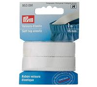 Prym Velour-Elastic 15 mm weiß, 51% PES 33% ED 16% PA