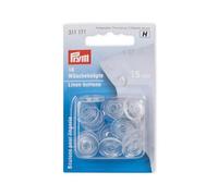 PRYM Wäscheknöpfe, 15mm, transparent, 100% Kunststoff, Bekleidungsverschlüsse, Knöpfe
