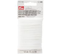 Prym Elastic-Band Super Soft – 5 mm x 15 m – Weiß – 65% Polyester/35% Elasthan