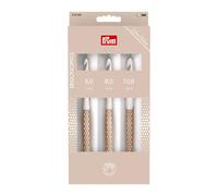 Prym 218596 Wollhäkelnadel-Set, prym.ergonomics, taupe, 6/8/10 mm