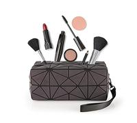 Pryzm Laser-Make-up-Tasche, lichtreflektierendes Material, leuchtet im Dunkeln, Reise-Kosmetiktasche, Geldbörse, leuchtender Kulturbeutel, Organizer (mittelgroß)