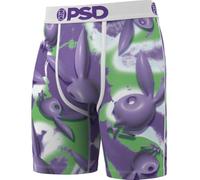 PSD Boxershorts Herren Lila Grün Kaninchen Motiv | Boxershorts Elastischer Bund und Mikrofaser Geschenk Originell Größe M