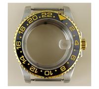 PSDFJAD ZHGUIMING Steriles Uhrengehäuse aus silbrigem und goldenem 316L-Edelstahl for NH34 NH35 NH36 NH38 8215 ETA 2824-Uhrwerk, 28,5 mm Zifferblatt(Glass Bottom Cover 1,NH34 35 36 38)