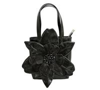 Psdndeww Stilvolle Blumen Abendtasche Handtasche Mit Blumen Design Geräumige PU Abendtasche Hochzeits Eimer Geldbörse Für Braut Abschlussball Veranstaltung Elegante Damenhandtasche