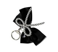 Psdndeww Stilvoller Schlüsselanhänger mit Schleife, modischer und zarter Schlüsselanhänger, Tasche, Ornament, tragbarer Schlüsselanhänger