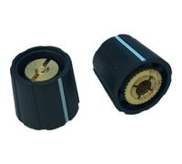 PSP S150-600-1 S150-600-1 Drehknopf 4 mm, 6 mm Schwarz (Ø x H) 15 mm x 13.5 mm 1 St.
