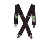 PSS Hosenträger mit Clips für Schnittschutzhose - Jagdhosenträger mit Längenverstellung Schwarz - Breite Hosenträger für Jäger und Arbeitshosen