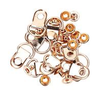 Pssopp Schnürsenkel-Haken, D-Ring, Öse, Schnalle, Niet-Werkzeug-Set, 100 Sets, Messing, Gold, 9 X 14 Mm, mit Glatten Kanten, Rostschutzbeschichtung für die Reparatur von Schuhen und
