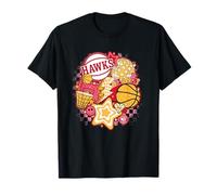 Psychedelische Basketball-Collage der NBA Atlanta Hawks T-Shirt