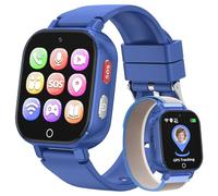 PTHTECHUS 4G Smartwatch Kinder mit Videoanruf, GPS, SOS, Voice Chat, IP68 Wasserdicht, Schulmodus, Schrittzähler, Wecker, Lernspiele, Kinderuhr Geschenk für Jungen und Mädchen 4-12 Jahren (Navy)