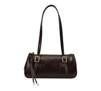 PU-Achsel-Geldbörse, einfarbig, Kissentasche, Geldbörsen mit Griff oben für Damen (Kaffee) (Kaffee)