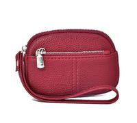 PU-Handgelenk-Clutches Schlüsselanhänger, Armbänder, Geldbörsen, Kartenhalter, Münzgeldbörse für Reisen, Sport, Kredithalter, Münzbeutel, Schlüsselanhänger, Handgelenk-Geldbörsen, rot, Mass Beauty