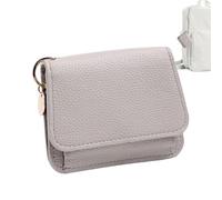 PU Leather Tri Fold Wallet 11cm Compact Credit Card Holder With Coin Pocket | Anti-theft Slim Wallet With ID Window And Zippered Coin Pocket. Perfect For Daily Use, Travel, And Carrying Essentials.