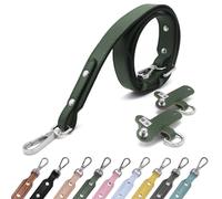 PU Leder Schulterriemen für Minitaschen Taschengurte Terrakotta Tragegurte für Taschen Tragegurt für Longchamp Damen Bag Strap dunkelgrün