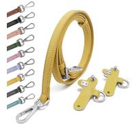 PU Leder Schulterriemen für Minitaschen Taschengurte Terrakotta Tragegurte für Taschen Tragegurt für Longchamp Damen Bag Strap gelb