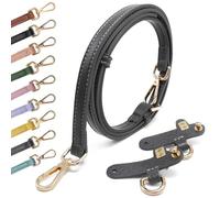 PU Leder T Leder Schulterriemen Taschenriemen Umhängegurt Lederriemen Trageriemen Schultergurte Gurt Riemen für Crossbody Bag Strap Taschenband dunkelgrau