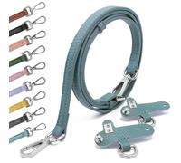 PU Leder Tasche Leder Schulterriemen Taschenriemen Umhängegurt Lederriemen Trageriemen Schultergurte Gurt Riemen für Crossbody Bag Strap Taschenband aquamarin