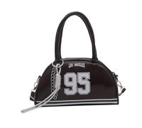 PU Leder Umhängetasche für Damen, handliche Bowling Taschen, Schultertasche mit verstellbarem Riemen für Arbeit und Alltag, Retro stilvolle Schultertasche für Damen, geräumig und Pendeln, PU, mit fürs
