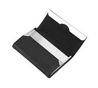 PU Leder Zigarettenschachtel Etui Beutel Feuerzeughalter Zigarettenetui Zigarettenetui Slim für Männer Frauen Damen(schwarz)