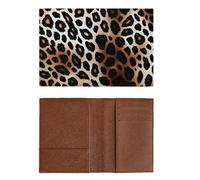 PU-Schutzhülle für Kreditkarten, Damen, Herren, Leopardenmuster, wasserdicht, stilvolle Reisepasshülle, schlankes Reisepassetui für Kartenhalter, Reisezubehör, Stil, 20,3 x 13,8 cm, Stil:, 20.3x13.8cm