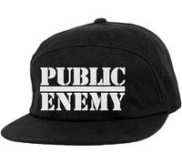 Public Enemy Baseball Cap Logo Nue offiziell Schwarz Camper Unisex One Size