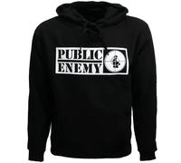 Public Enemy Crosshairs Kapuzenpullover mit Logo-Ärmeln L Schwarz