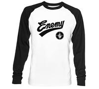 Public Enemy Fight The Power Unisex Weiß Baseball T-Shirt Herren Damen Baseball T-Shirt