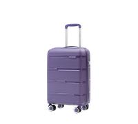PUCCINI Casablanca Koffer Handgepäck 56x36x22 cm Hartschalenkoffer aus Polypropylen Reisekoffer mit 4 Spinner Rollen Zahlenschloss Leicht (2,6 kg) Teleskopgriff Kreuzspanngurte (Lila, M)