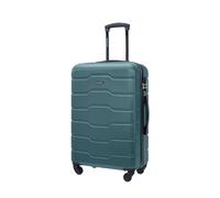 PUCCINI Koffer Alicante Hartschalenkoffer Handgepäck Trolley Leicht Reisekoffer mit 4 Rollen M-L-XL (Grün, M)