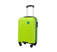 PUCCINI Koffer California Hartschalenkoffer Handgepäck Trolley Leicht Reisekoffer mit 4 Rollen M-L-XL (Limettengrün, M)
