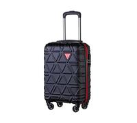 PUCCINI Koffer California Hartschalenkoffer Handgepäck Trolley Leicht Reisekoffer mit 4 Rollen M-L-XL (Schwarz, M)