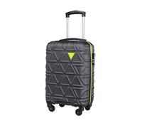 PUCCINI Koffer California Hartschalenkoffer Handgepäck Trolley Leicht Reisekoffer mit 4 Rollen M-L-XL (Grau, M)