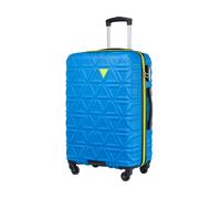 PUCCINI Koffer California Hartschalenkoffer Trolley Leicht Reisekoffer mit 4 Rollen M-L-XL (Blau, L)
