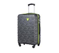 PUCCINI Koffer California Hartschalenkoffer Trolley Leicht Reisekoffer mit 4 Rollen M-L-XL (Grau, L)