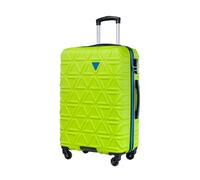 PUCCINI Koffer California Hartschalenkoffer Trolley Leicht Reisekoffer mit 4 Rollen M-L-XL (Limettengrün, L)
