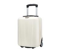 PUCCINI Koffer Paris Hartschalenkoffer Handgepäck Trolley Leicht Reisekoffer mit 2 Rollen S-M-L-XL (Weiß, S)
