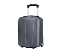 PUCCINI Koffer Paris Hartschalenkoffer Handgepäck Trolley Leicht Reisekoffer mit 2 Rollen S-M-L-XL (Grau, S)