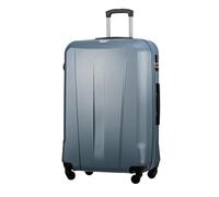 PUCCINI Koffer Paris Hartschalenkoffer Trolley Leicht Reisekoffer mit 4 Rollen S-M-L-XL (Blau, XL)