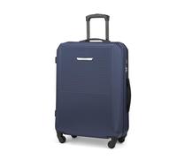 PUCCINI Koffer San Diego Hartschalenkoffer Trolley Leicht Reisekoffer mit 4 Rollen M-L-XL (Dunkelblau, L)