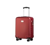 PUCCINI Polycarbonat Koffer Panama Hartschalenkoffer Handgepäck Trolley Leicht Reisekoffer mit Zwillingsrollen TSA-Kombinationsschloss M-L-XL (Rot, M)
