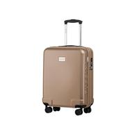PUCCINI Polycarbonat Koffer Panama Hartschalenkoffer Handgepäck Trolley Leicht Reisekoffer mit Zwillingsrollen TSA-Kombinationsschloss M-L-XL (Champagnerfarben, M)