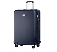PUCCINI Polycarbonat Koffer Panama Hartschalenkoffer Trolley Leicht Reisekoffer mit Zwillingsrollen TSA-Kombinationsschloss M-L-XL (Dunkelblau, XL)