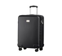 PUCCINI Polycarbonat Koffer Panama Hartschalenkoffer Trolley Leicht Reisekoffer mit Zwillingsrollen TSA-Kombinationsschloss M-L-XL (Anthrazit, L)