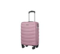 PUCCINI Polycarbonat Koffer Valencia Hartschalenkoffer Handgepäck Trolley Leicht Reisekoffer mit Zwillingsrollen M-L-XL (Rosa, M)