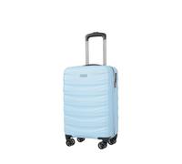 PUCCINI Polycarbonat Koffer Valencia Hartschalenkoffer Handgepäck Trolley Leicht Reisekoffer mit Zwillingsrollen M-L-XL (Blau, M)