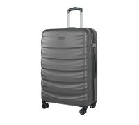 PUCCINI Polycarbonat Koffer Valencia Hartschalenkoffer Trolley Leicht Reisekoffer mit Zwillingsrollen M-L-XL (Anthrazit, XL)
