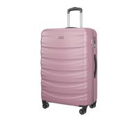 PUCCINI Polycarbonat Koffer Valencia Hartschalenkoffer Trolley Leicht Reisekoffer mit Zwillingsrollen M-L-XL (Rosa, XL)