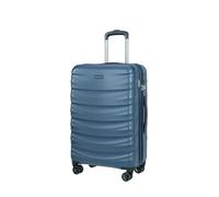 PUCCINI Polycarbonat Koffer Valencia Hartschalenkoffer Trolley Leicht Reisekoffer mit Zwillingsrollen M-L-XL (Dunkelblau, L)